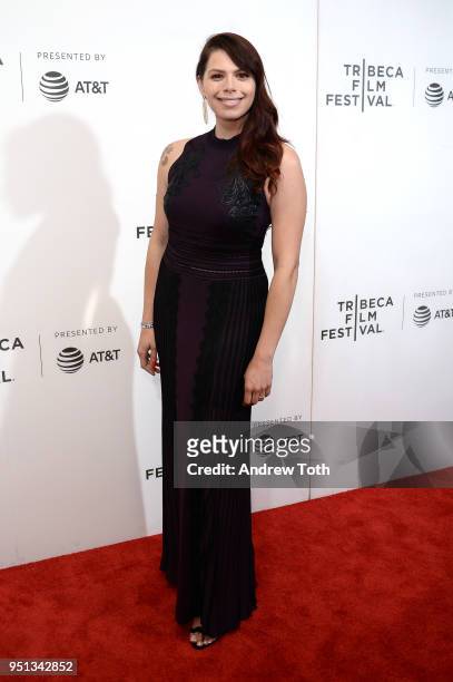 Producer Erika Olde attends the DIRECTTV Premiere Of "Women Walks Ahead" At 2018 Tribeca Film Festival on April 25, 2018 in New York City.
