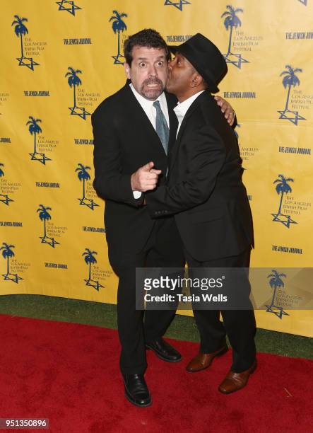 Stan Taffel and Manny Davis attend the 13th Annual Los Angeles Jewish Film Festival, opening night premiere of "Sammy Davis Jr.: I've Gotta Be Me" on...