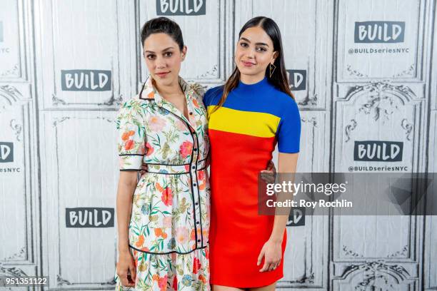 Mishel Prada and Melissa Barrera discuss "Vida" with the Build Series at Build Studio on April 25, 2018 in New York City.