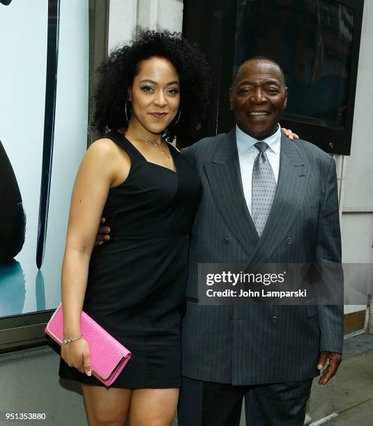 Lilli Cooper and Chuck Cooper attends "Saint Joan" Broadway Opening Night at Samuel J. Friedman Theatre on April 25, 2018 in New York City.