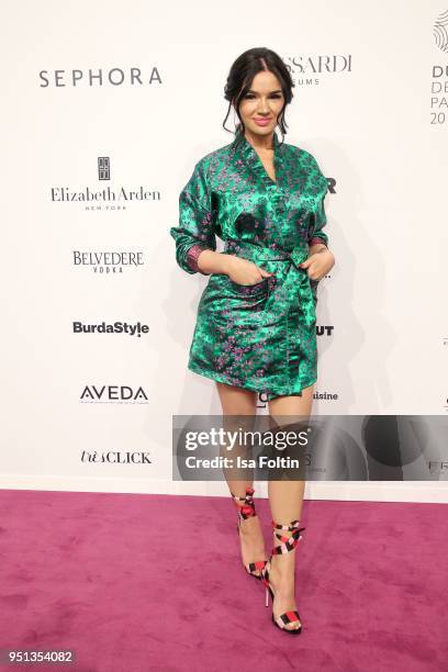 Influencer Shirin David during the Duftstars at Flughafen Tempelhof on April 25, 2018 in Berlin, Germany.