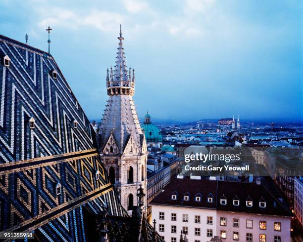 vienna skyline - austria skyline stock pictures, royalty-free photos & images