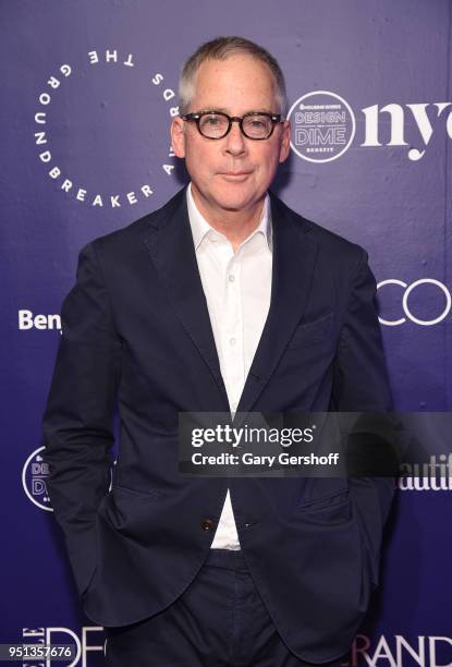 Designer Mark Cunningham attends the Housing Works' Groundbreaker Awards at Metropolitan Pavilion on April 25, 2018 in New York City.