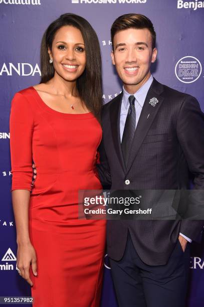 News Good Morning America's Adrienne Bankert and actor Dennis Kenney attend the Housing Works' Groundbreaker Awards at Metropolitan Pavilion on April...