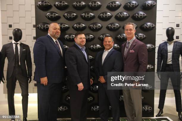 Rich 'Big Daddy' Salgado , Daryl Johnston and guests attend the Fashion & Football Event at Saks Off 5TH> on April 25, 2018 in Grand Prairie, Texas.