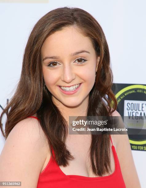 Hailey Faith attends the National Academy of Television Arts & Sciences' 2018 Daytime Emmy Nominee Reception at The Hollywood Museum on April 25,...