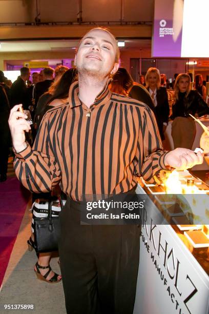 Influencer Jack Strify during the after show party of Duftstars at Flughafen Tempelhof on April 25, 2018 in Berlin, Germany.