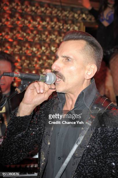 Wass Stevens performs during "Not Tonight Bro" video release at Goldbar on April 25, 2018 in New York City.