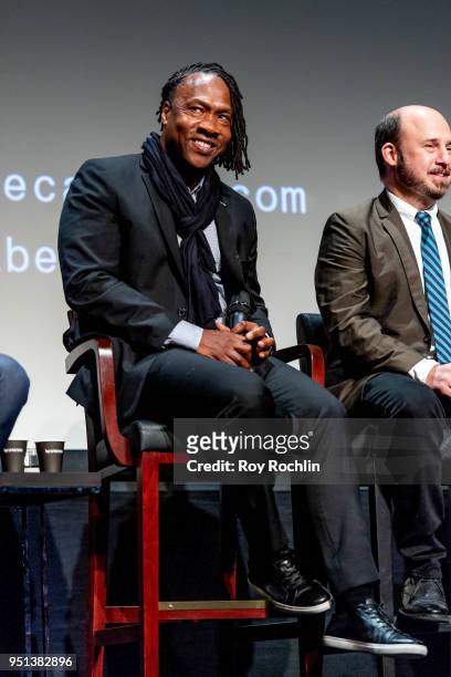 Roger Ross Williams attends "The Gospel According To Andre" premiere and Q&A at BMCC Tribeca PAC on April 25, 2018 in New York City.