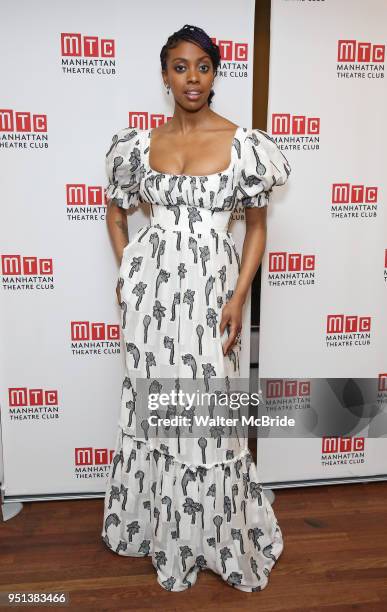 Condola Rashad attends the Broadway Opening Night After Party for 'Saint Joan' at the Copacabana on April 25, 2018 in New York City.