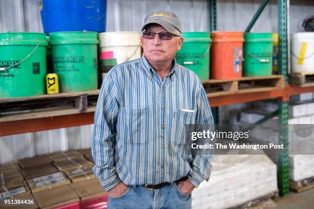 Ron Sandquist, former farm manager who is now retired, at Hsu Ginseng Farm in Wausau, Wisconsin Monday, April 9, 2018.