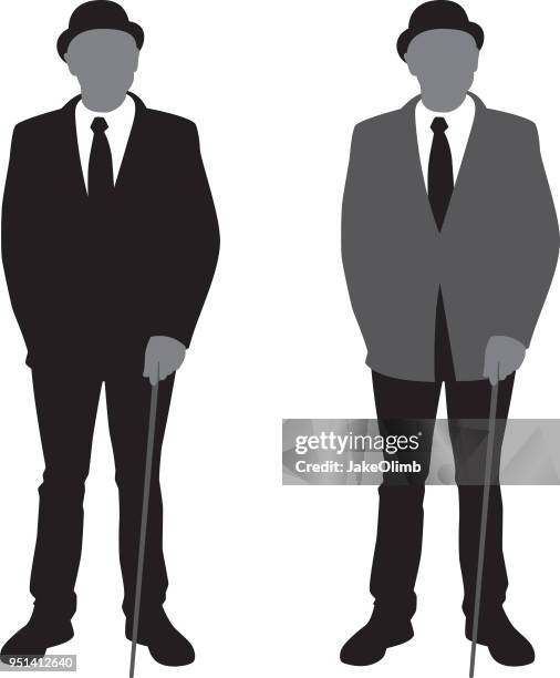 mann mit stock-silhouette - one man only stock illustrations stock-grafiken, -clipart, -cartoons und -symbole