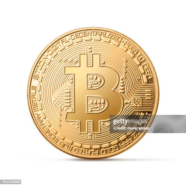 bitcoin in hand - bitcoin symbol stockfoto's en -beelden