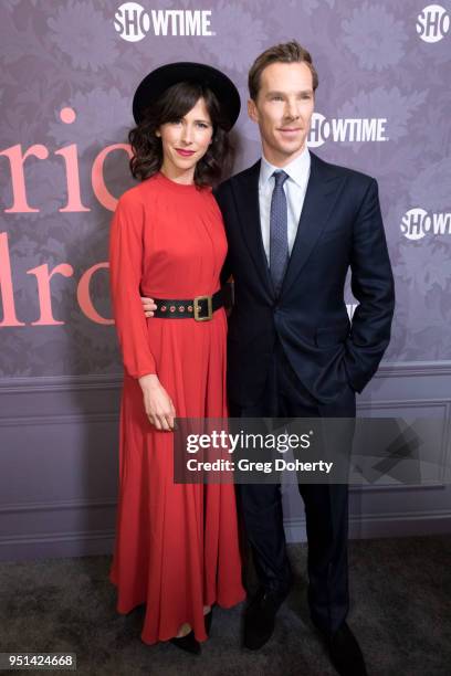 Sophie Hunter and Benedict Cumberbatch attend the "Patrick Melrose" Series Premiere at Linwood Dunn Theater on April 25, 2018 in Los Angeles,...