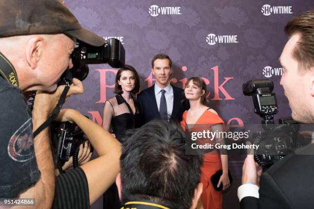 Allison Williams, Benedict Cumberbatch and Jennifer Jason Leigh attend the "Patrick Melrose" Series Premiere at Linwood Dunn Theater on April 25,...