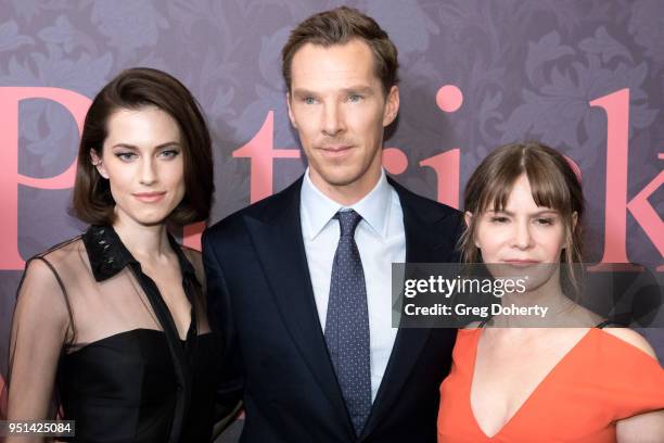 Allison Williams, Benedict Cumberbatch and Jennifer Jason Leigh attend the "Patrick Melrose" Series Premiere at Linwood Dunn Theater on April 25,...