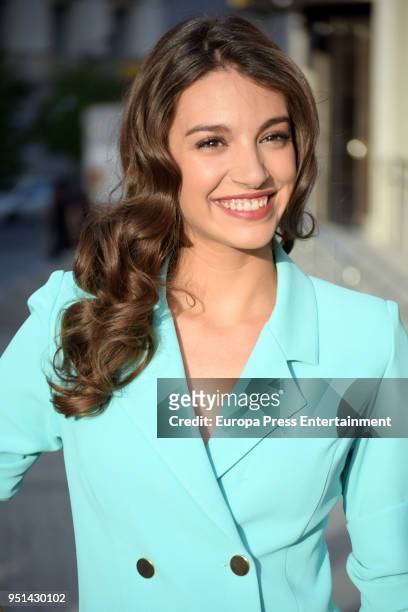 Ana Guerra is seen arriving at the ARI Awards on April 25, 2018 in Madrid, Spain.