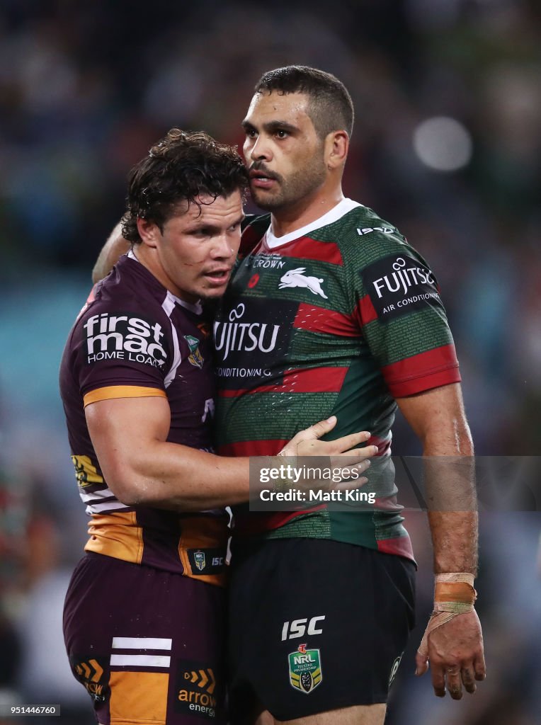 NRL Rd 8 - Rabbitohs v Broncos