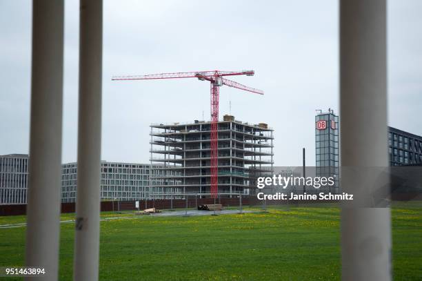 Construction works at Berlin Central Station on April 24, 2018 in Berlin, Germany.