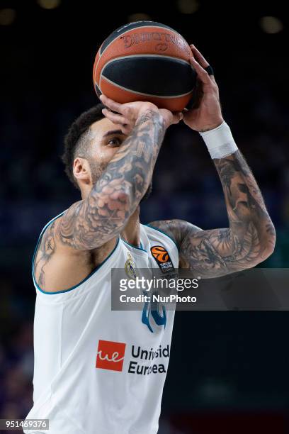 Real Madrid Jeffery Taylor during Turkish Airlines Euroleague Quarter Finals 3rd match between Real Madrid and Panathinaikos at Wizink Center in...