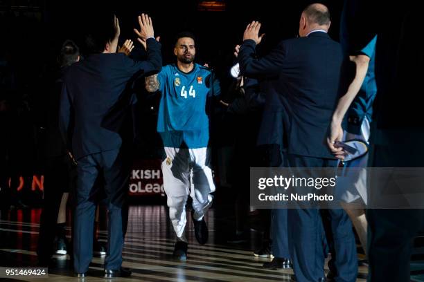 Real Madrid Jeffery Taylor during Turkish Airlines Euroleague Quarter Finals 3rd match between Real Madrid and Panathinaikos at Wizink Center in...