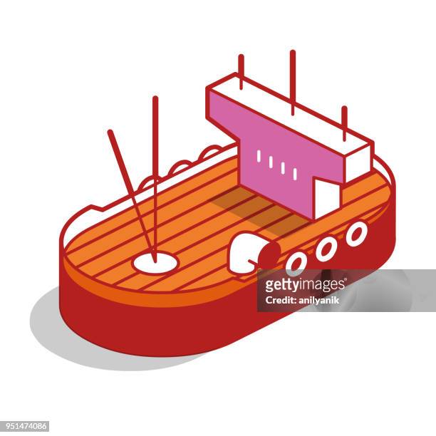 illustrazioni stock, clip art, cartoni animati e icone di tendenza di barca - anilyanik
