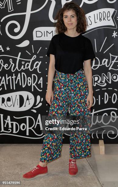 Actress Alba Messa attends the 'DIM 60th anniversary' photocall at Ephimera space on April 26, 2018 in Madrid, Spain.