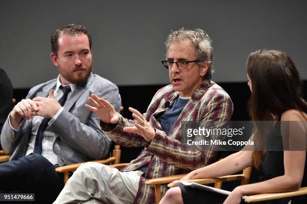 Thomas Verrette, David Worthen Brooks and Rachel Bonnetta attend the screening of "Phenoms: Goalkeepers" during the 2018 Tribeca Film Festival at SVA...