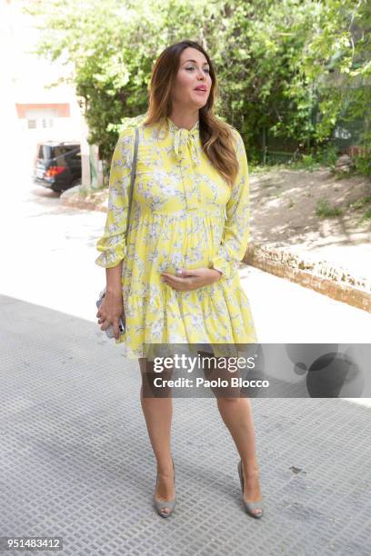 Priscila de Gustin attends the Petite Fashion Week fashion show on April 26, 2018 in Madrid, Spain.