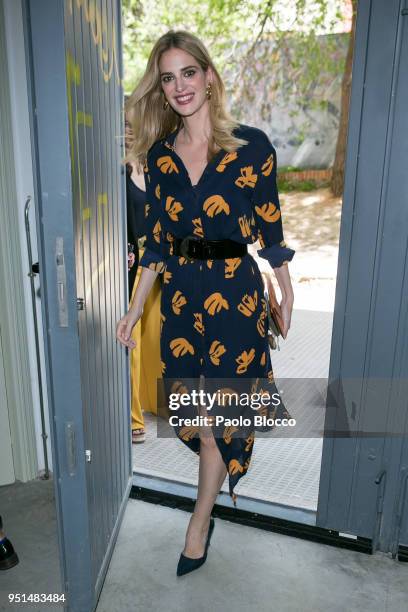 Teresa Baca attends the Petite Fashion Week fashion show on April 26, 2018 in Madrid, Spain.