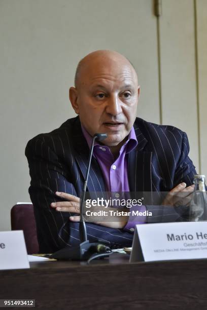 Mario Hempel during the press conference for Classic Open Air 2018 on April 26, 2018 in Berlin, Germany.