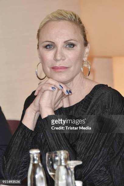 Nadja Michael during the press conference for Classic Open Air 2018 on April 26, 2018 in Berlin, Germany.