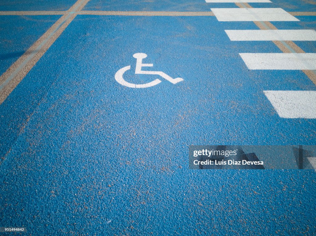 Handicapped parking spaces