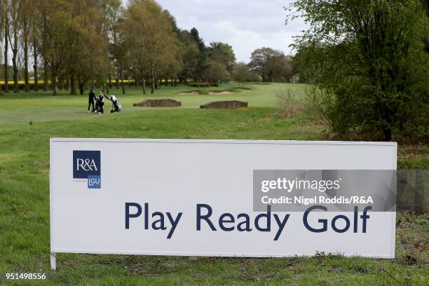 General view during practice for the Girls' U16 Open Championship at Fulford Golf Club on April 26, 2018 in York, England.