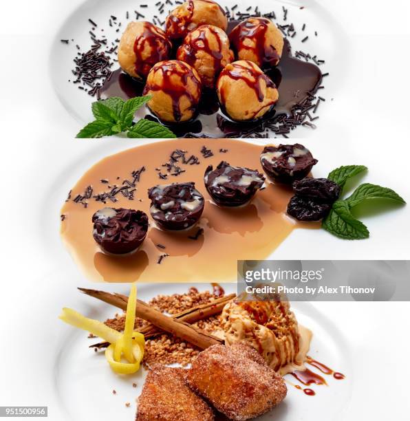 desserts - choux pastry stock pictures, royalty-free photos & images