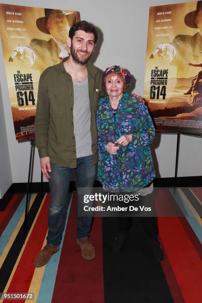 Zach Golden and Sondra James attend the World Premiere of "The Escape of Prisoner 614" at Village East Cinema on April 25, 2018 in New York City.