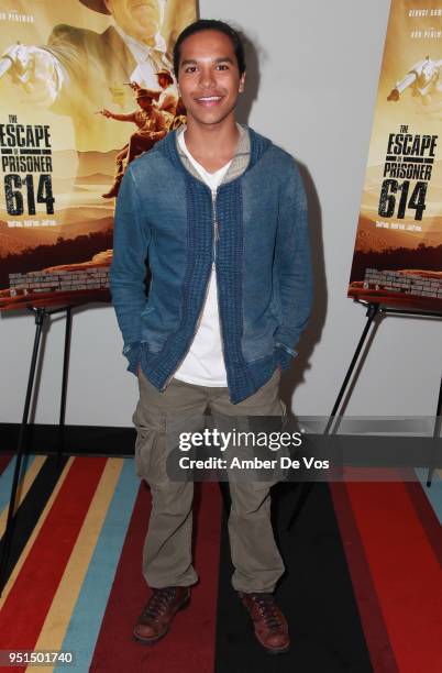 Tyler Dean Flores attends the World Premiere of "The Escape of Prisoner 614" at Village East Cinema on April 25, 2018 in New York City.