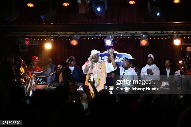 Chill Will, Slick Rick, and Doug E. Fresh perform at B.B. King Blues Club & Grill on April 25, 2018 in New York City.