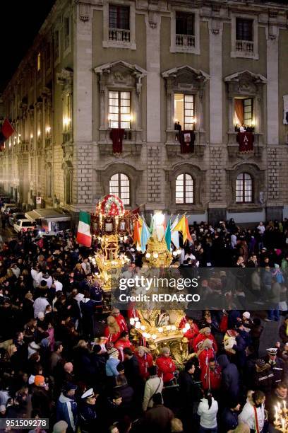 The Feast of Saint Agata, Catania, Sicily, Italy, Europe.