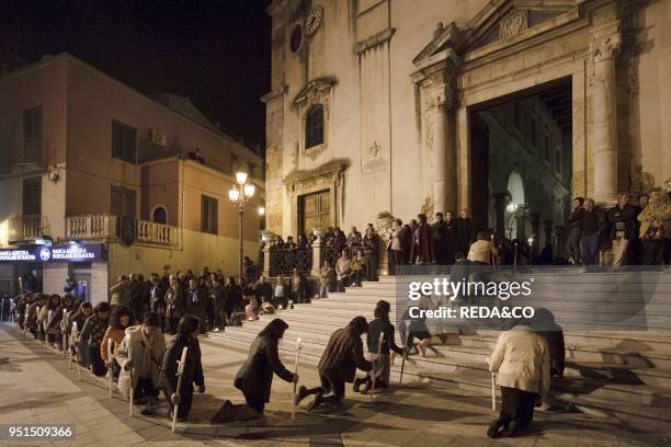 Il Viaggio religious procession, Fiumedinisi, Sicily, Italy, Europe.