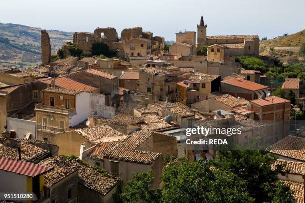 Cityscape Collesano, Sicily, Italy.