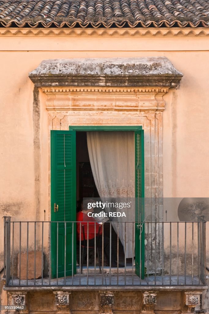 Foreshortening. Noto. Sicily. Italy. Europe