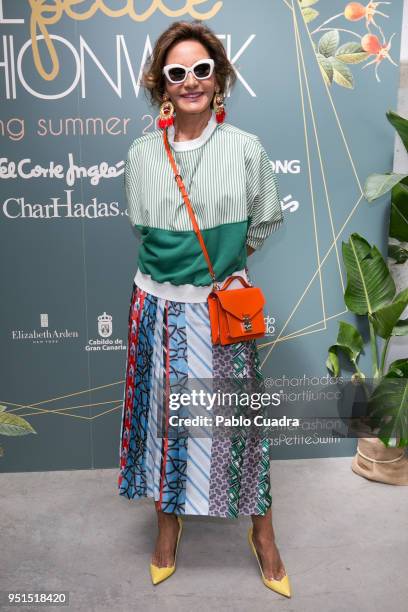 Naty Abascal attends the Petite Fashion Week Spring/Summer fashion show 2018 on April 26, 2018 in Madrid, Spain.