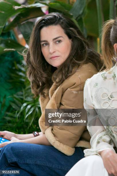 Maria Palacios attends the Petite Fashion Week Spring/Summer fashion show 2018 on April 26, 2018 in Madrid, Spain.