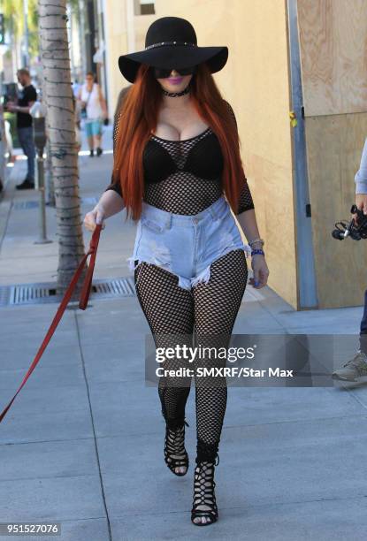 Phoebe Price is seen on April 25, 2018 in Los Angeles, CA.