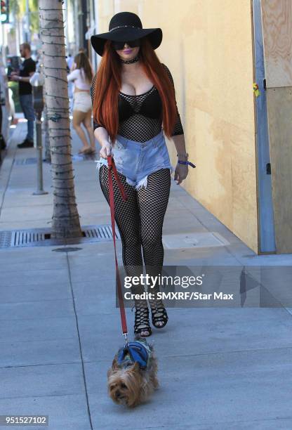 Phoebe Price is seen on April 25, 2018 in Los Angeles, CA.