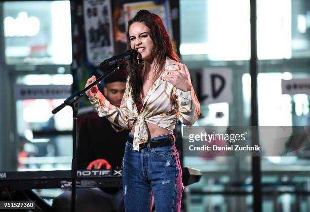 Musician Bea Miller performs during the Build Series to promote her new album 'Aurora' at Build Studio on April 26, 2018 in New York City.