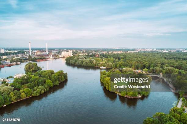 germany, berlin, treptow park - spree river stock-fotos und bilder