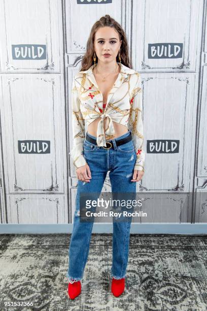 Bea Miller discusses "Aurora" with the Build Series at Build Studio on April 26, 2018 in New York City.