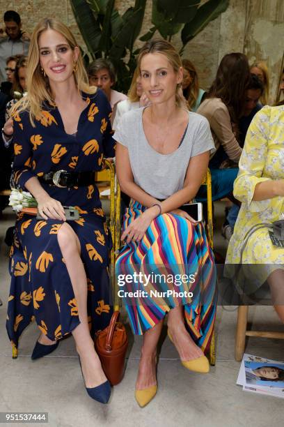 Andrea Pascual attends the Petite Fashion Week fashion show on April 26, 2018 in Madrid, Spain.